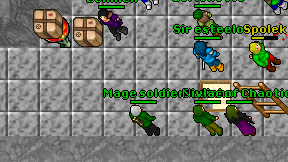 Mage soldier on screen
