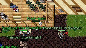 Iced-man on screen