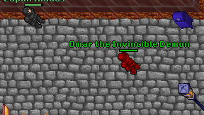Omar the Invincible Demon on screen