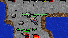 Speedy Armaged on screen