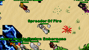 Spreader Of Fire on screen