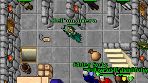 Bell'on amera on screen