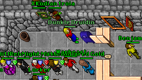 Dunkle Druidin on screen