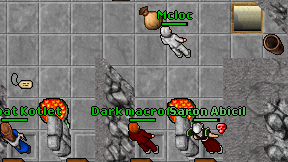Dark macrofago on screen