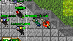 Dragon-Slash on screen