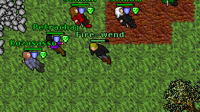 Fire-wend on screen
