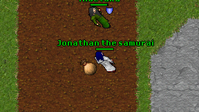 Jonathan the samurai on screen