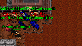 Sephirot demonfire on screen