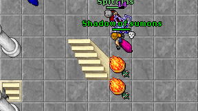 Shadow of sumons on screen