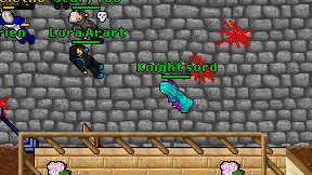 Knight sord on screen