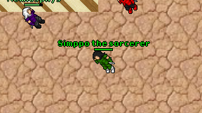 Simppo the sorcerer on screen