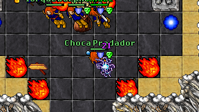 Choca Predador on screen