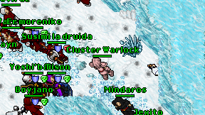 Cluster Warlock on screen