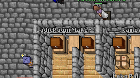 Ladie Logout on screen