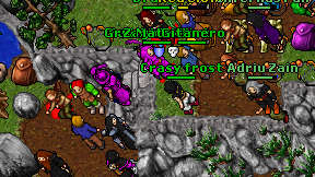 Crasy frost on screen