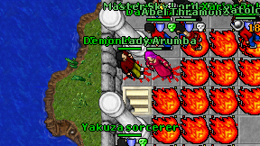 Demon dark lord on screen