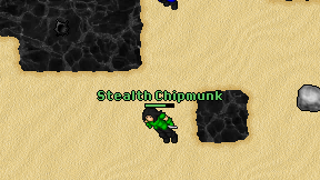 Stealth Chipmunk on screen