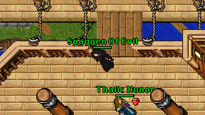 Spaggen Of Evil on screen
