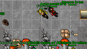 Forces on screen