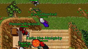 Leon Hunted on screen