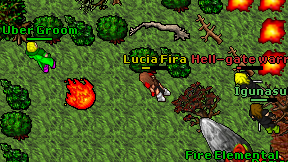 Hell-gate warrior on screen