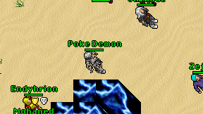 Poke Demon on screen