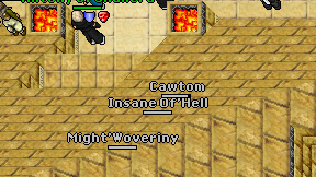 Cawtom on screen