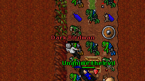 Dark Birdman on screen