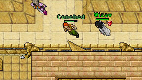 Conehed on screen