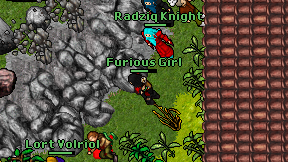 Furious Girl on screen