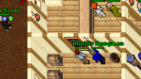 Bloody Hangman on screen