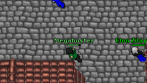 Megabuster on screen