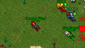 Deaht Find on screen