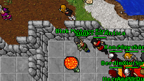 Blak Meteor Fire on screen