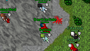 Dark lefide on screen