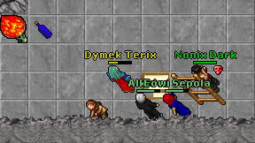 Dymek Terix on screen