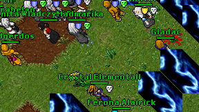 Crystal Elementall on screen