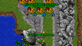 Evil of Enclave on screen