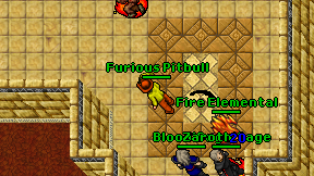 Furious Pitbull on screen