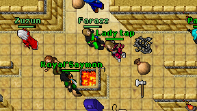 Lady tap on screen