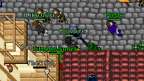 Blizzare on screen