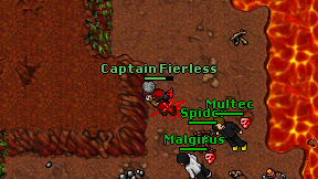 Captain Fierless on screen
