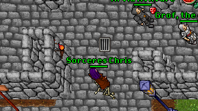 Sorceres Chris on screen