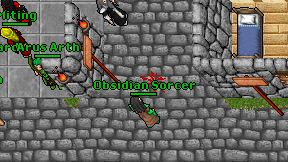 Obsidian Sorcer on screen