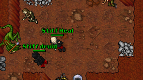 Stiff Heal on screen