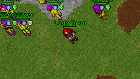 Lady Tron on screen