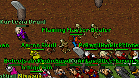Flaming Master Healer on screen