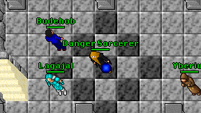 Danger Sorcerer on screen