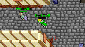 Evil Wall on screen