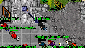 Half-op on screen